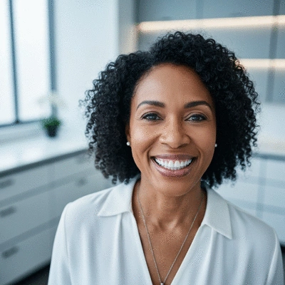 Happy patient smiling after successful orthodontic treatment, showing confidence and satisfaction